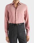 Classic Collar Shirt in Silk Poplin